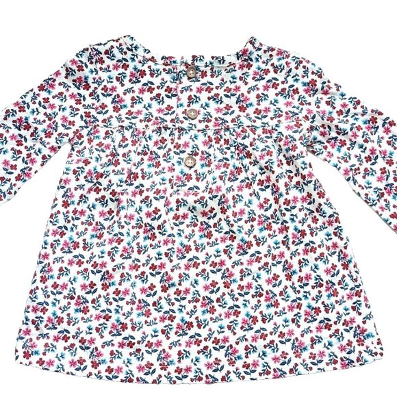 NWT Carter's Baby Girls 3-PC Sherpa Vest Set Floral L/S Dress Pant Outfi… - Picture 4 of 6